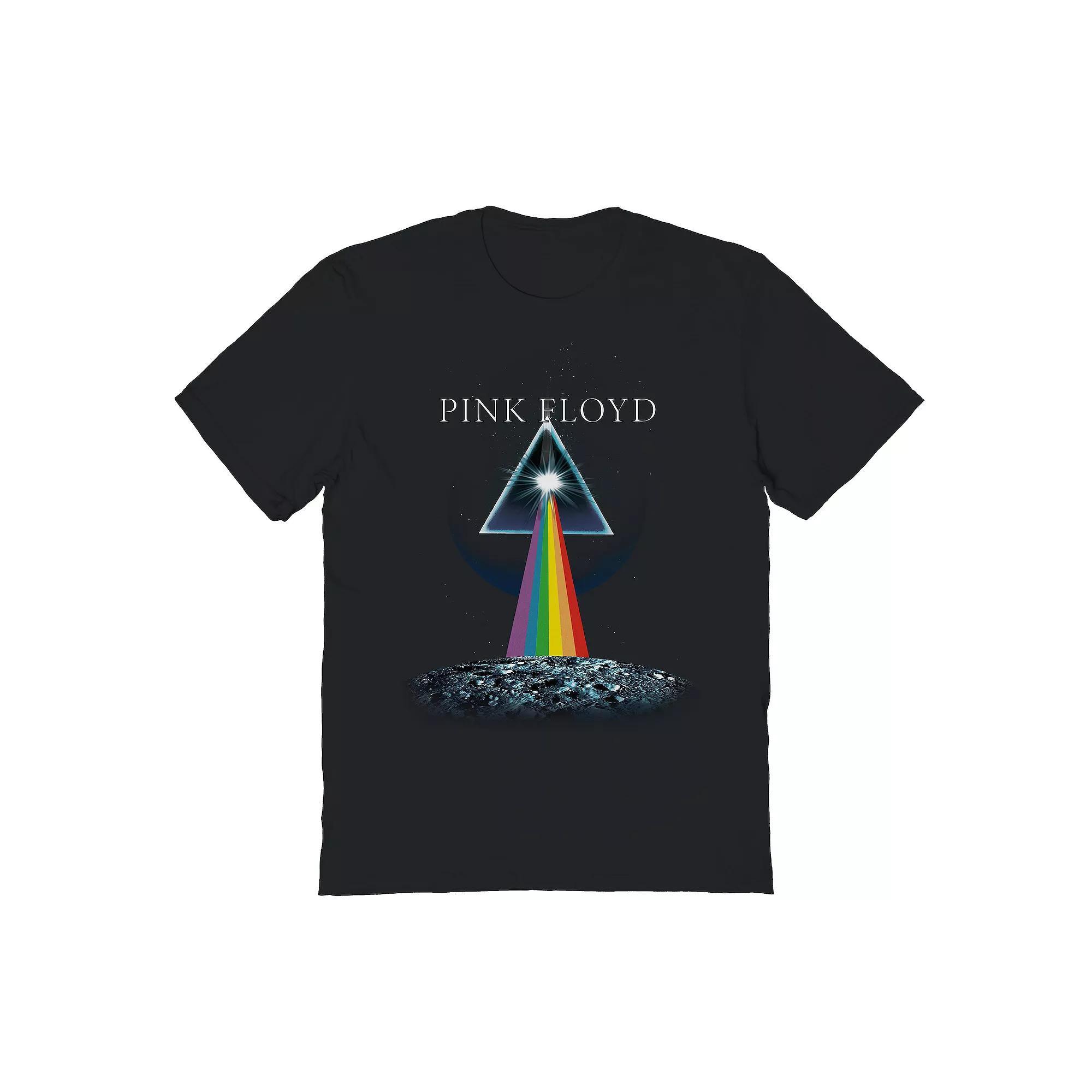 Men's Prism Moon Distressed Graphic Tee, Size: XL, Black Product Image