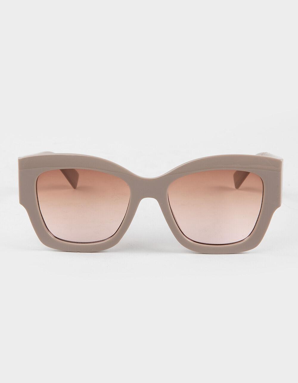 RSQ Oversized Square Sunglasses - CREAM Product Image