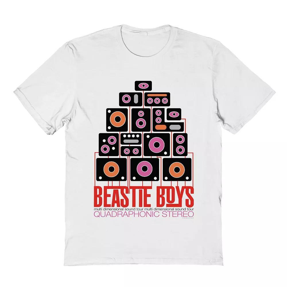Men's Beastie Boys Quadraphonic Stereo Graphic Tee, Size: XXL, White Product Image