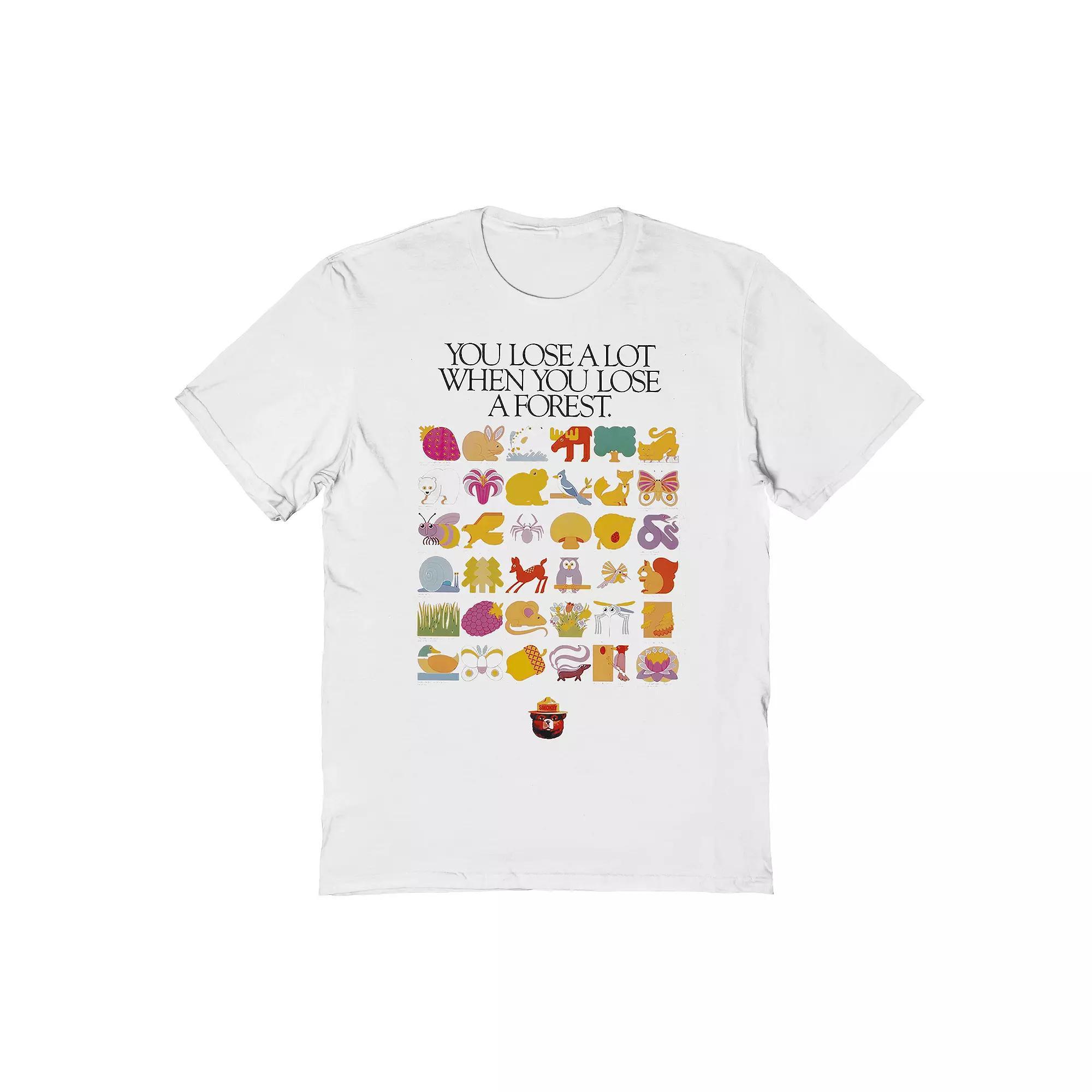 Mens Smokey Bear You Lose A Lot Graphic Tee Product Image