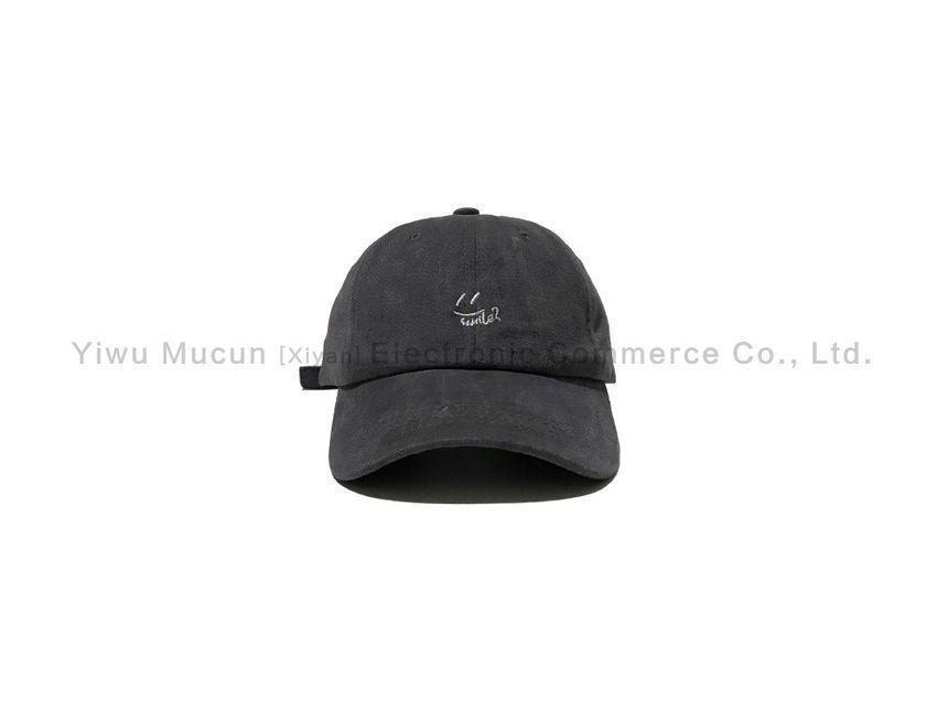 Smiley Face Embroidered Baseball Cap Product Image