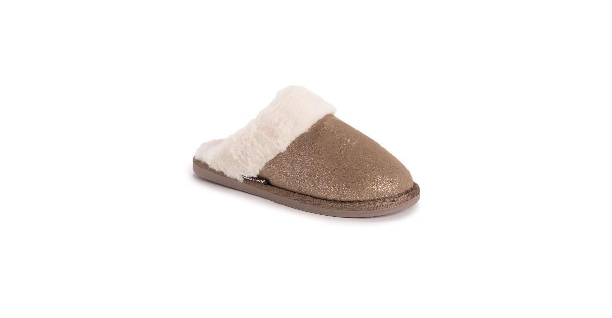 MUK LUKS Annika Women's Scuff Slippers, Size: Large, Brown Product Image