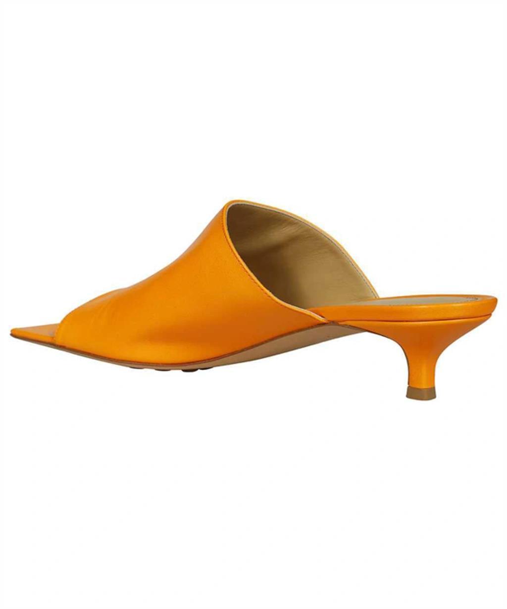 BOTTEGA VENETA Stretch Leather Mule In Orange Product Image