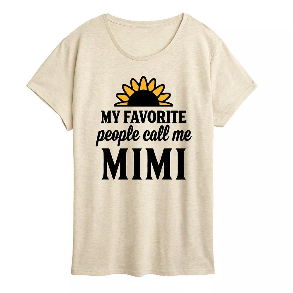 Women's Favorite People Call Me Mimi Graphic Tee,  Product Image