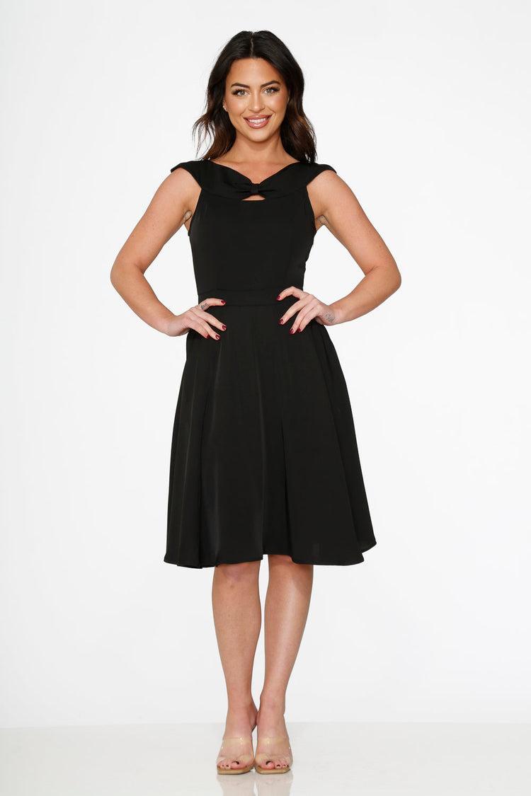 Black Occasional Swing Dress Product Image