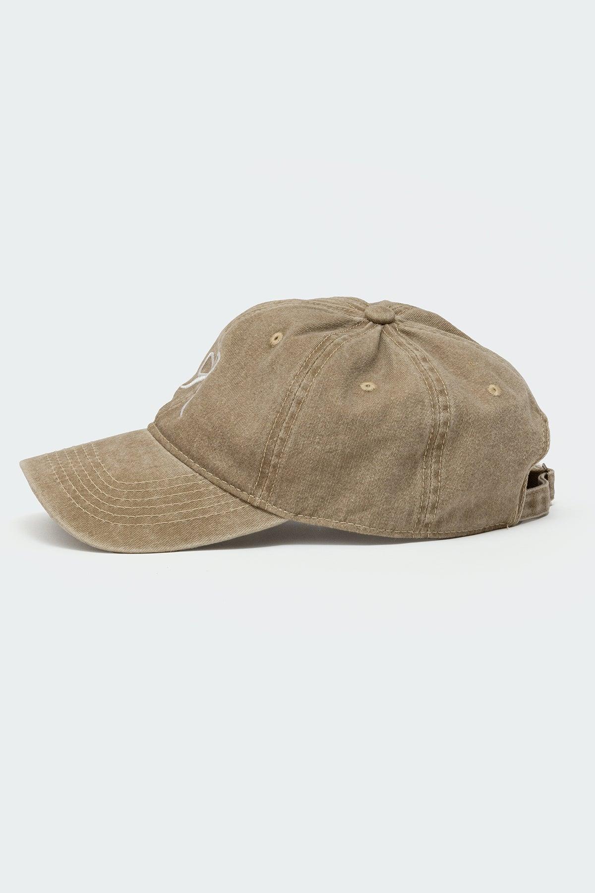 Embroidered Bow Washed Baseball Cap Product Image