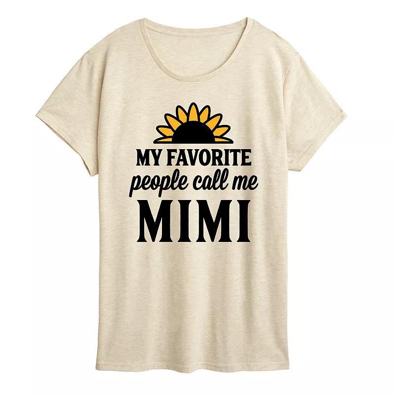 Women's Favorite People Call Me Mimi Graphic Tee,  Product Image