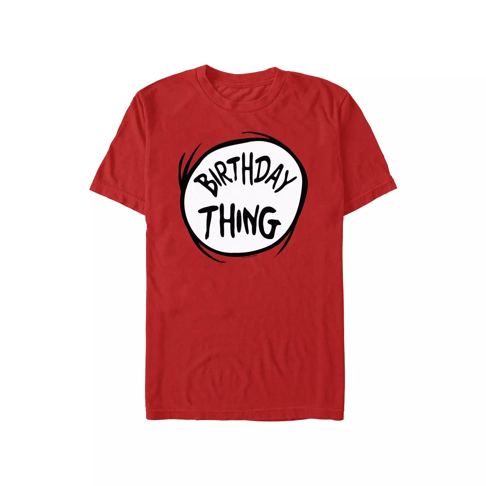 Men's Dr. Seuss Birthday Thing Graphic Tee,  Product Image