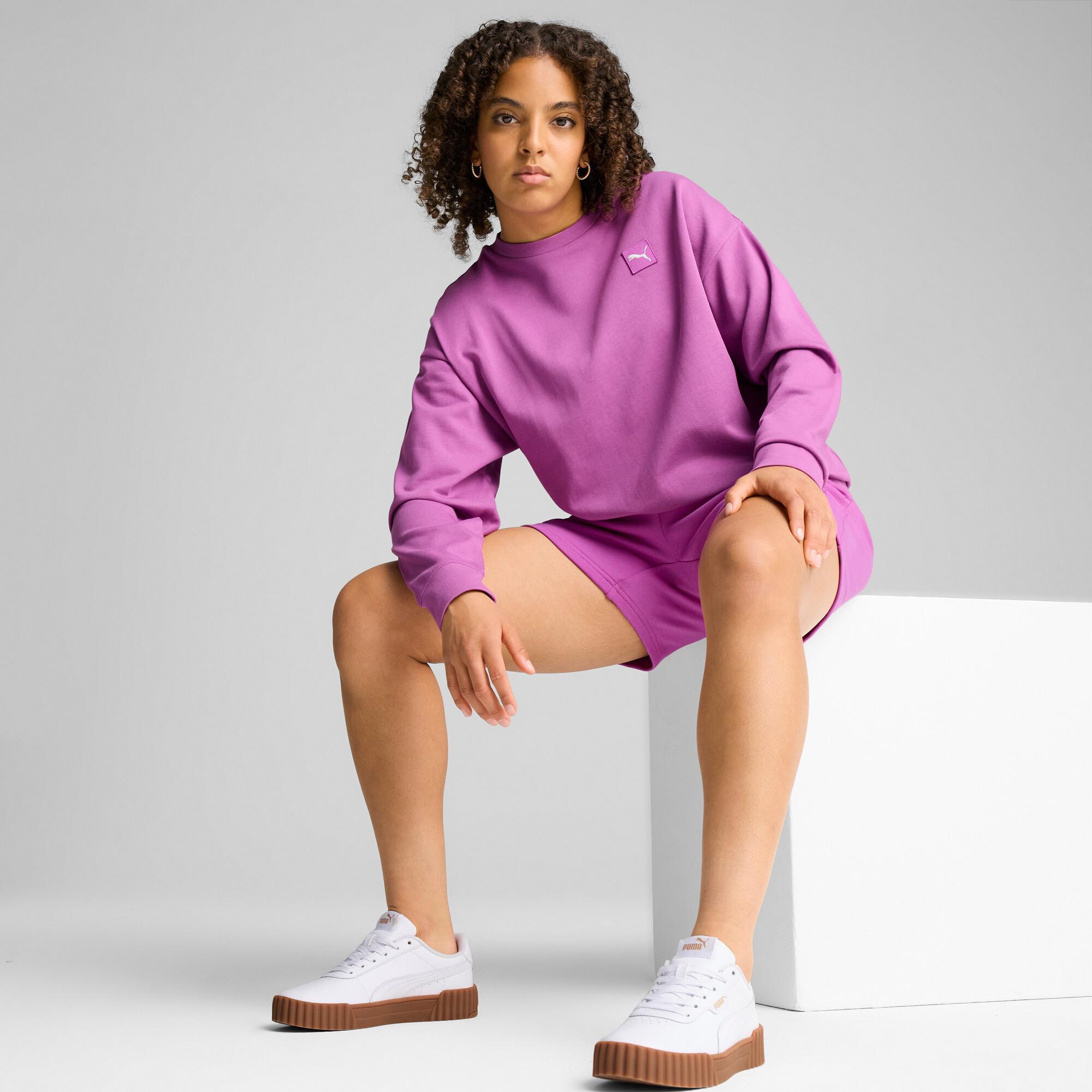 PUMA Essentials Elevated Women's Comfort Crew Sweatshirt Product Image