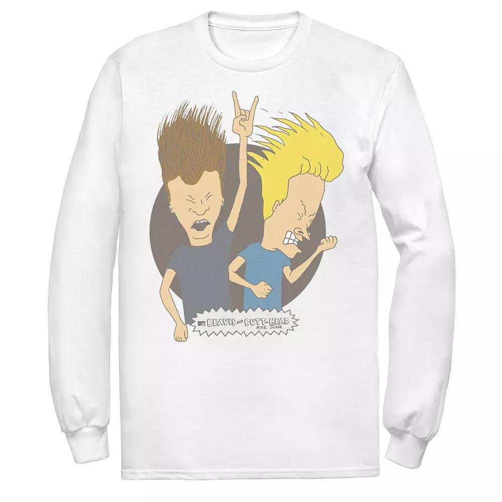 Men's Beavis Butthead So Broken Tee, Size: XL, White Product Image