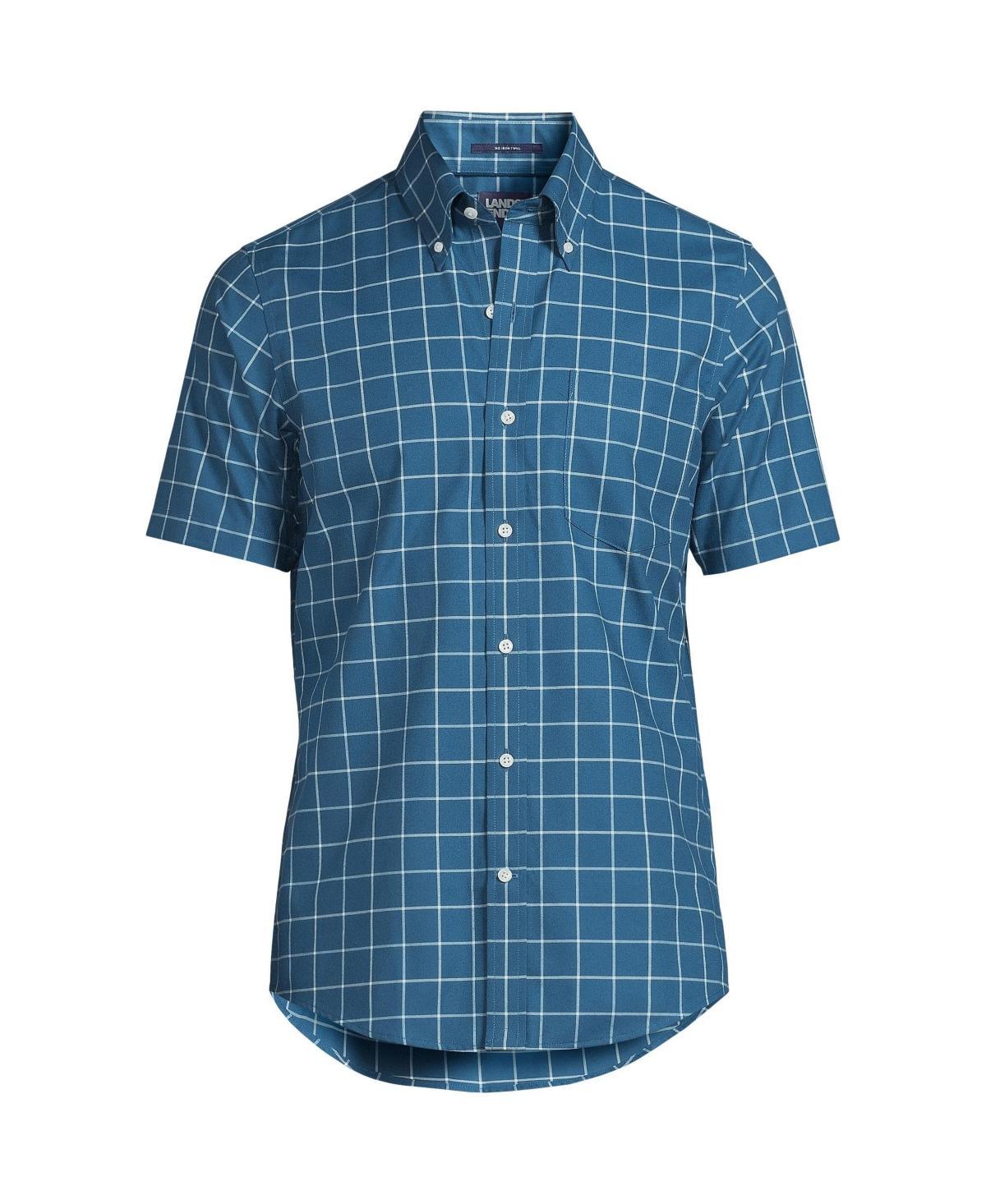 Mens Lands End Traditional-Fit No-Iron Button-Down Sport Shirt Product Image