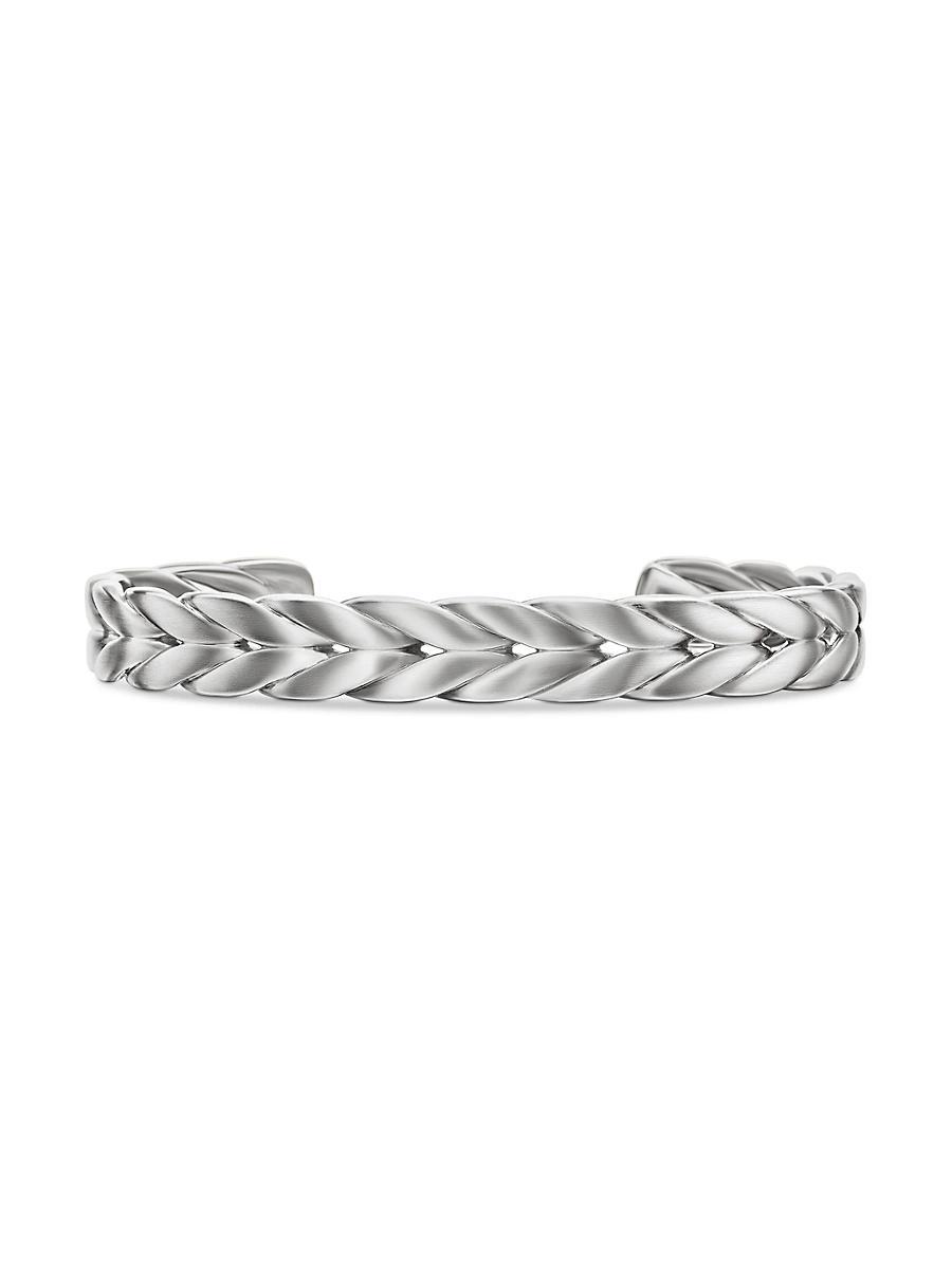 Mens Chevron Woven Cuff Bracelet Product Image