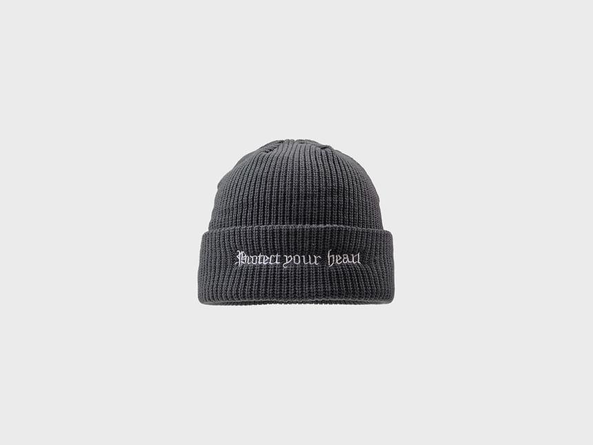 Letter Embroidered Knit Beanie Product Image