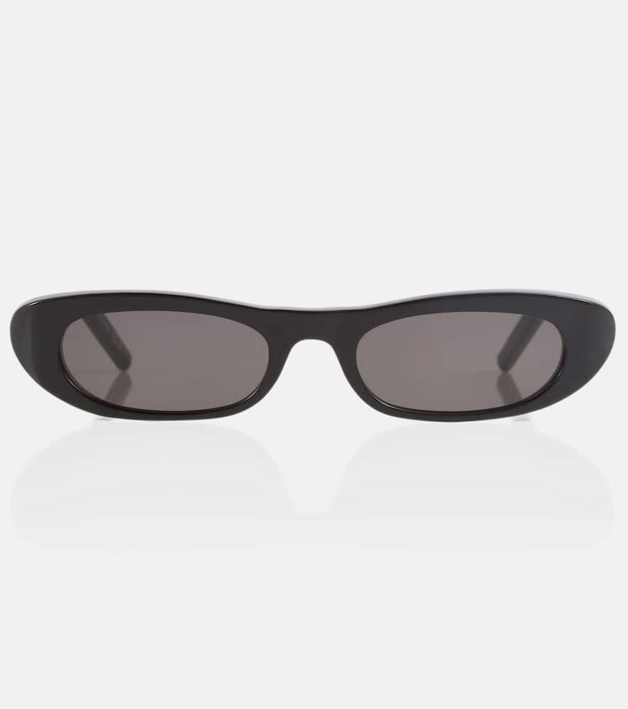 SAINT LAURENT Sl 557 Shade Oval Sunglasses In Black Product Image