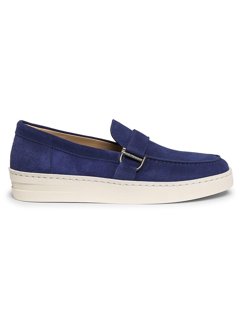 Mens Hamptons Leather Buckle Loafers Product Image