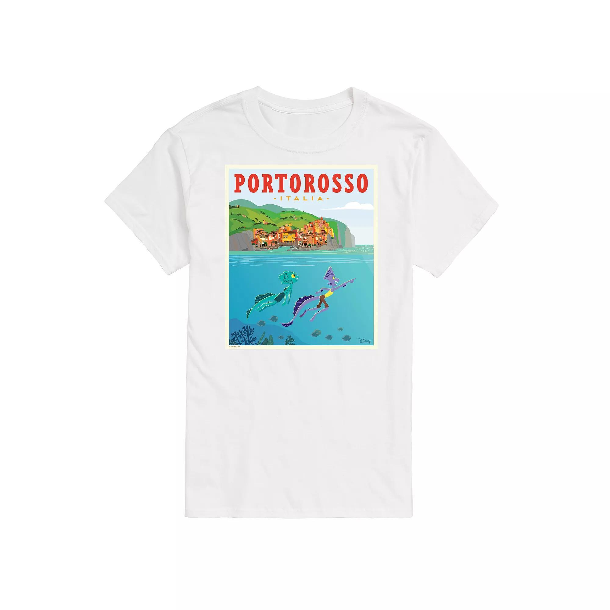 Disney's Luca Men's Portorossa Italy Postcard Graphic Tee,  Product Image