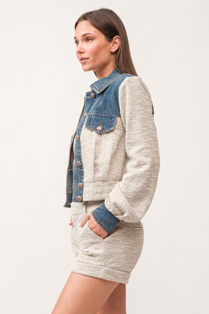 Chelsee Boxy Denim Jacket Product Image