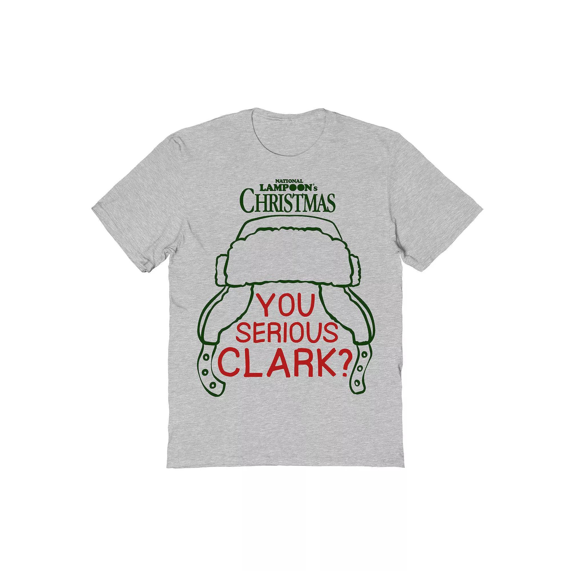 Men's You Serious Clark National Lampoon's Christmas Vacation Graphic Tee, Size: Large, Sport Gray Product Image