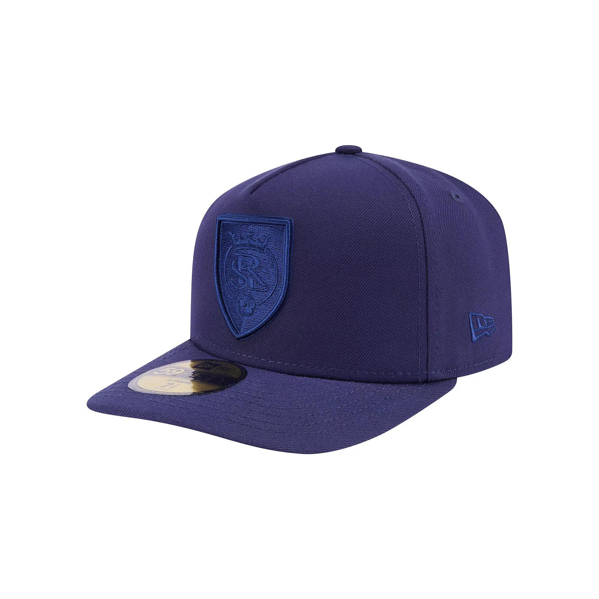 Men's New Era Navy Real Salt Lake Color Pack A-Frame 59FIFTY Fitted Hat,  Product Image