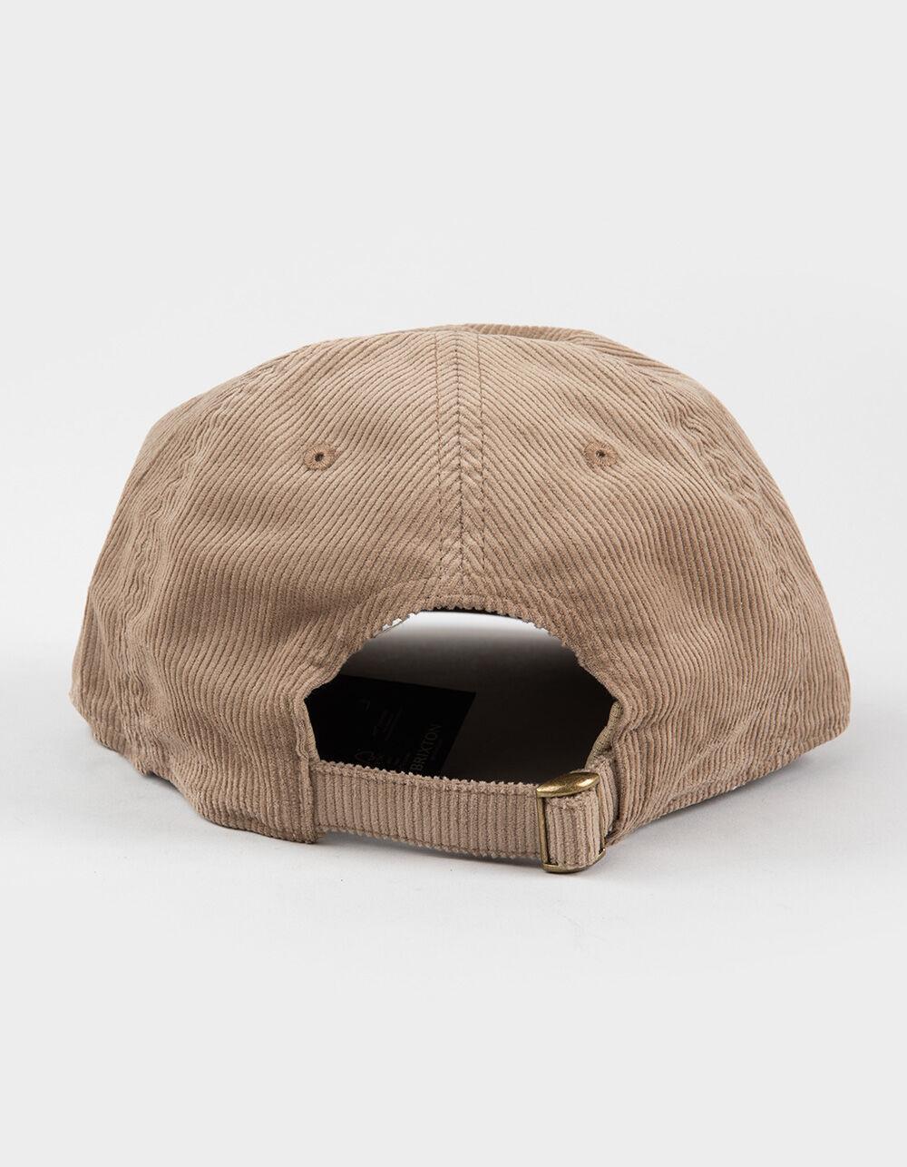 BRIXTON Stacked LP Corduroy Strapback Hat - KHAKI Product Image