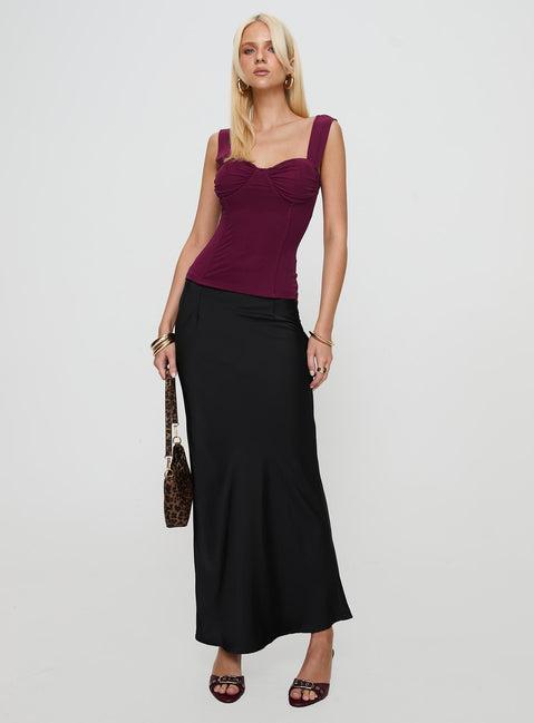 Kyrie Longline Corset Top Purple Product Image