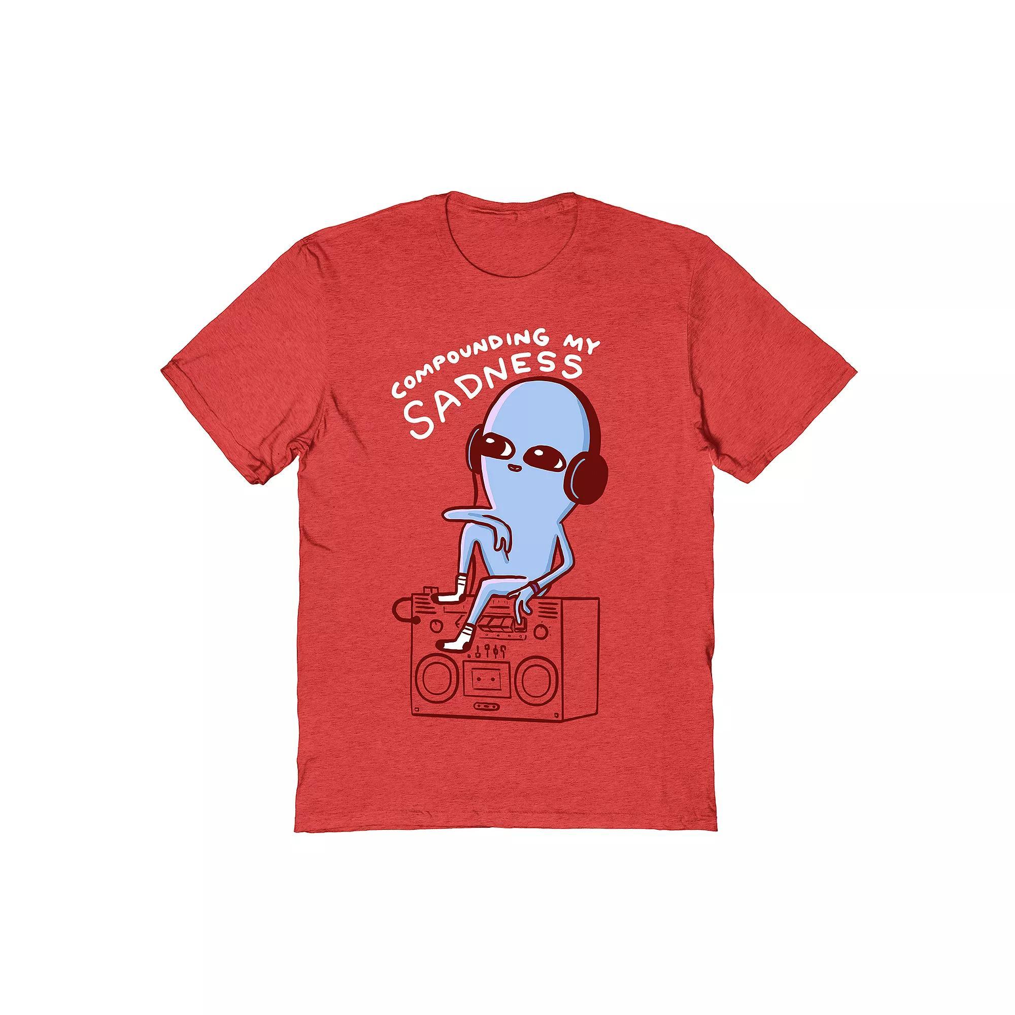 Men's Strange Planet by Nathan Pyle Compounding Sadness Tee, Size: XL, Red Product Image
