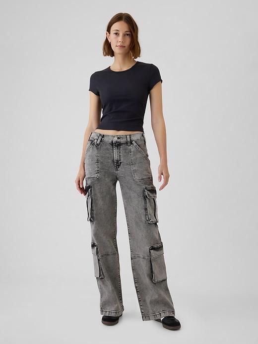 Mid Rise '90s Loose Cargo Jeans Product Image