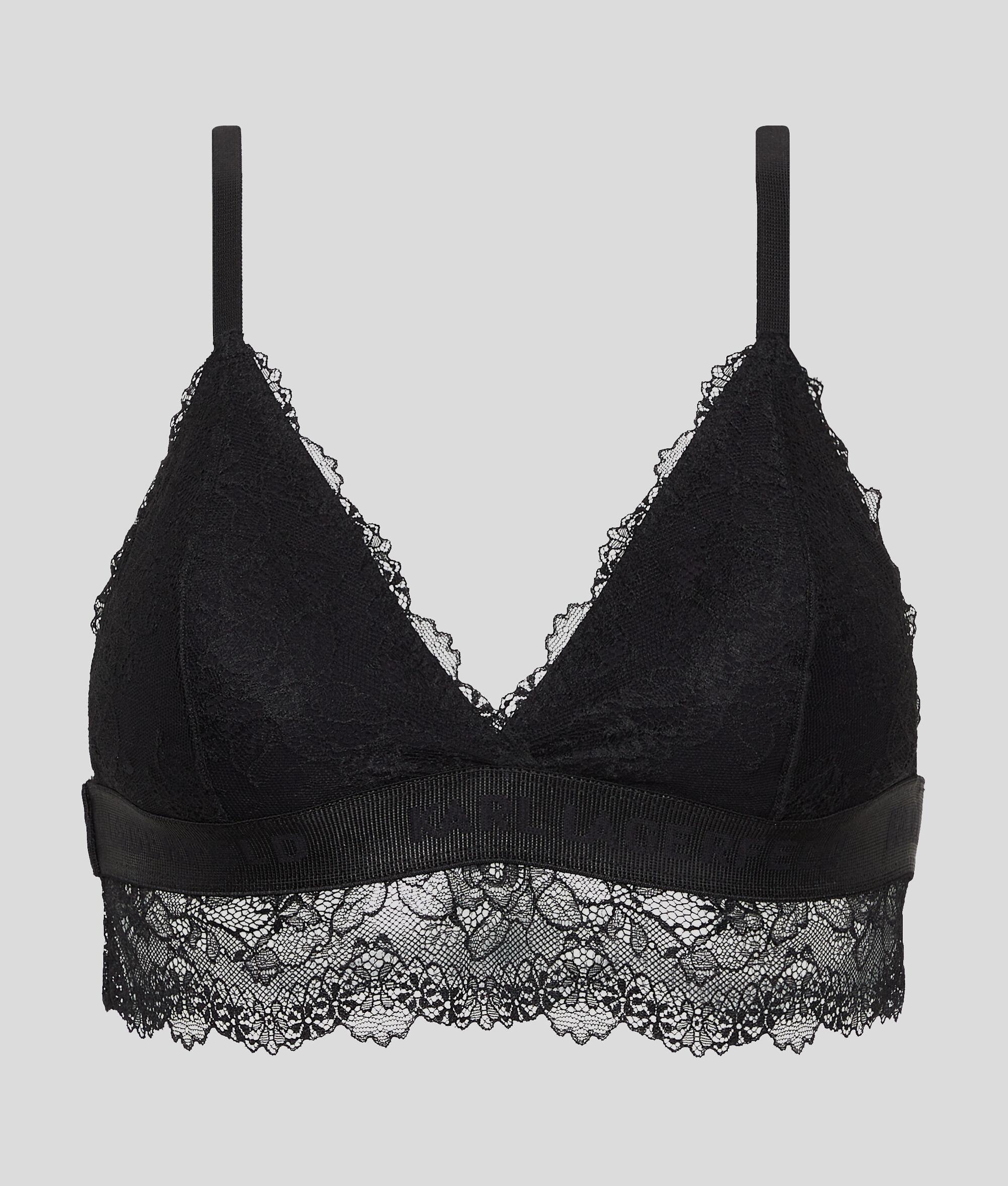 PADDED LONGLINE LACE BRA Product Image