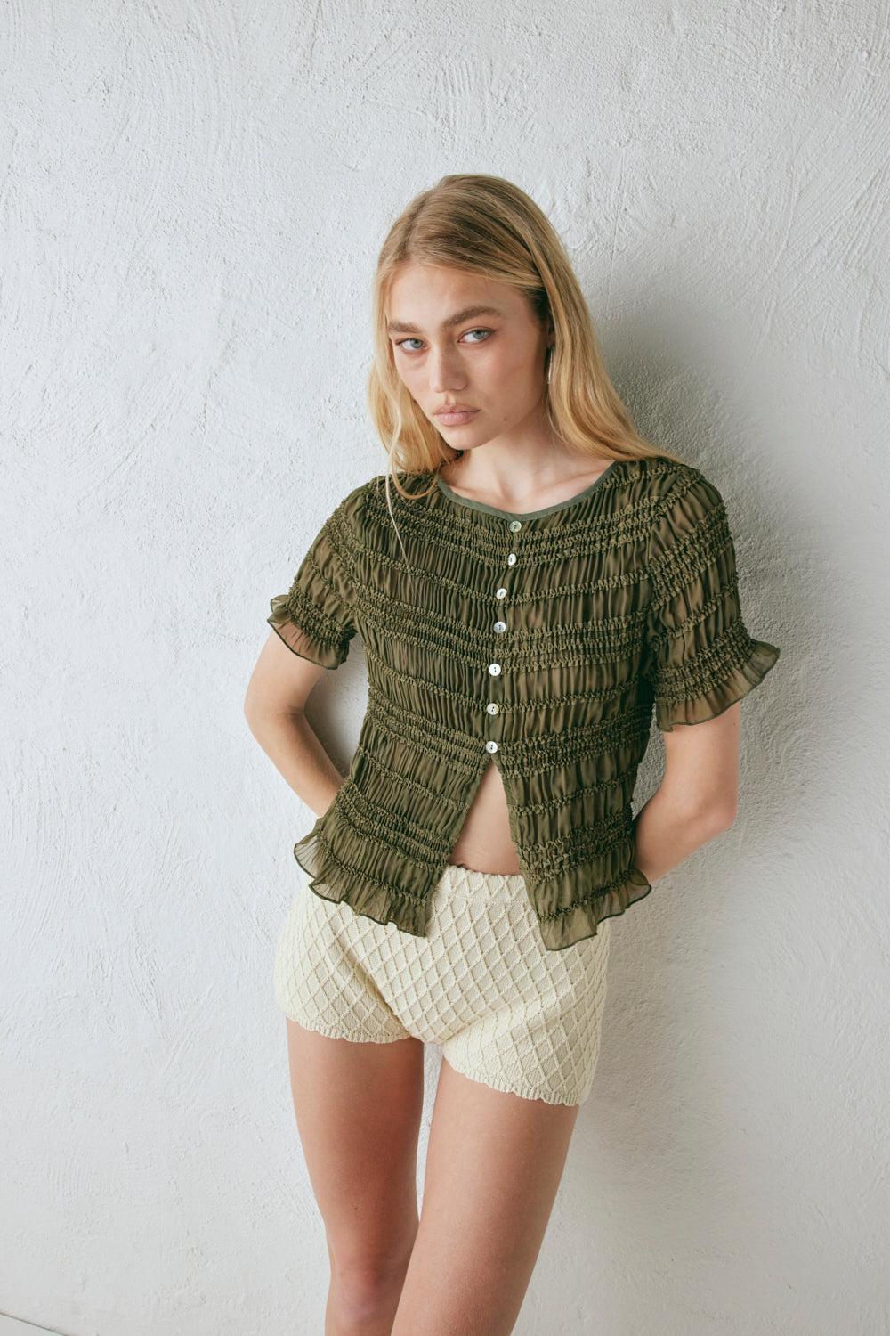 Sofia Top Khaki Product Image