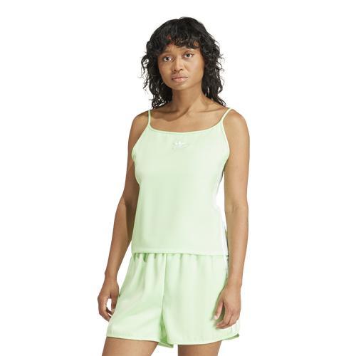 adidas Adicolor 3-Stripes Camisole Semi Green Spark L Womens Product Image