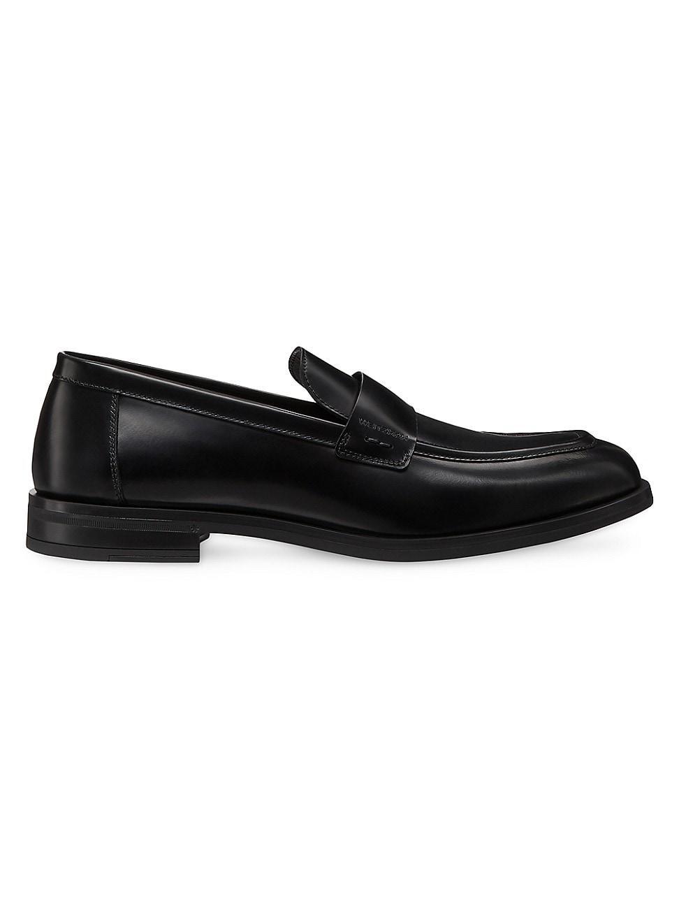 Men's Club Brushed Leather Slip-On Loafers Product Image