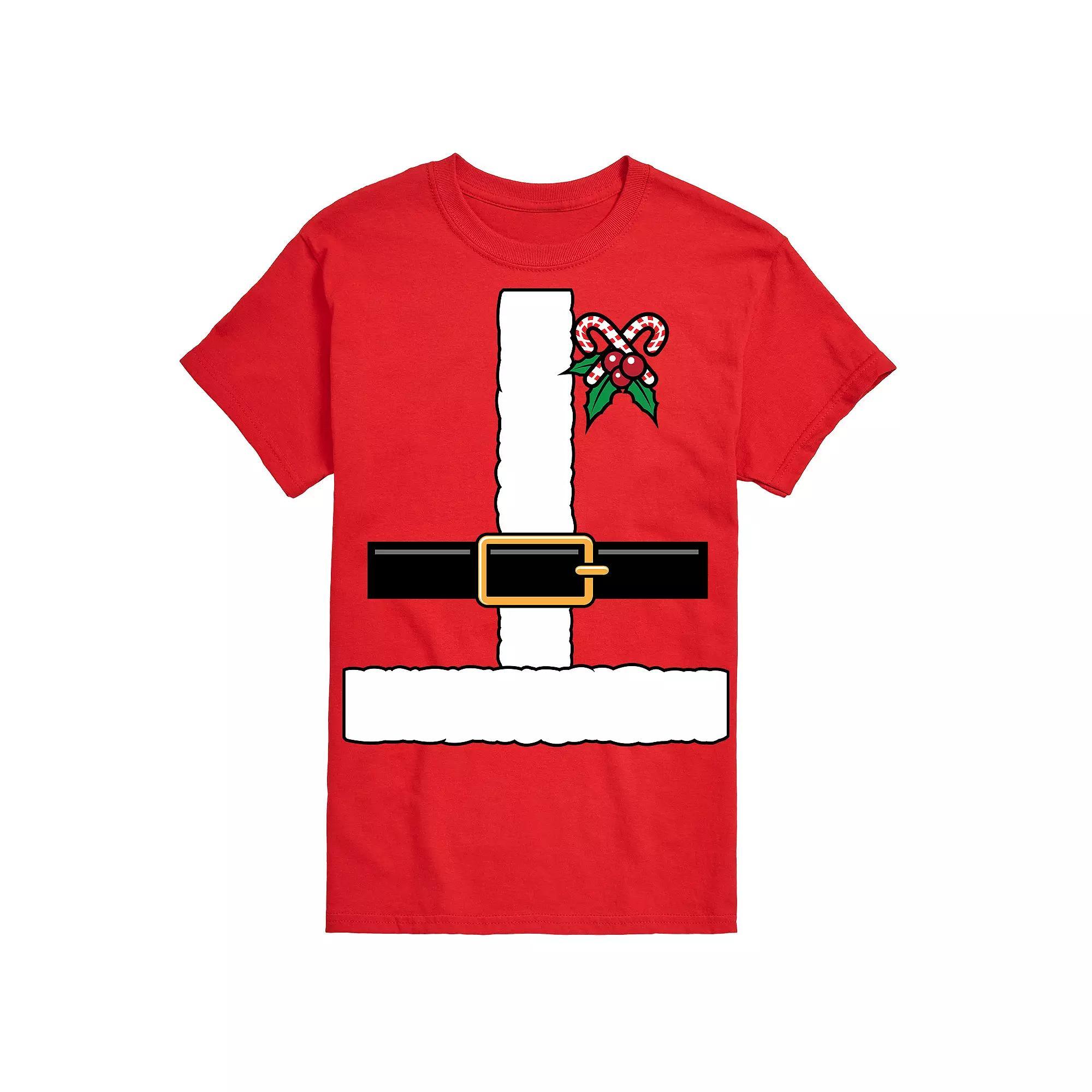 Men's Santa Suit Cosplay Graphic Tee,  Product Image