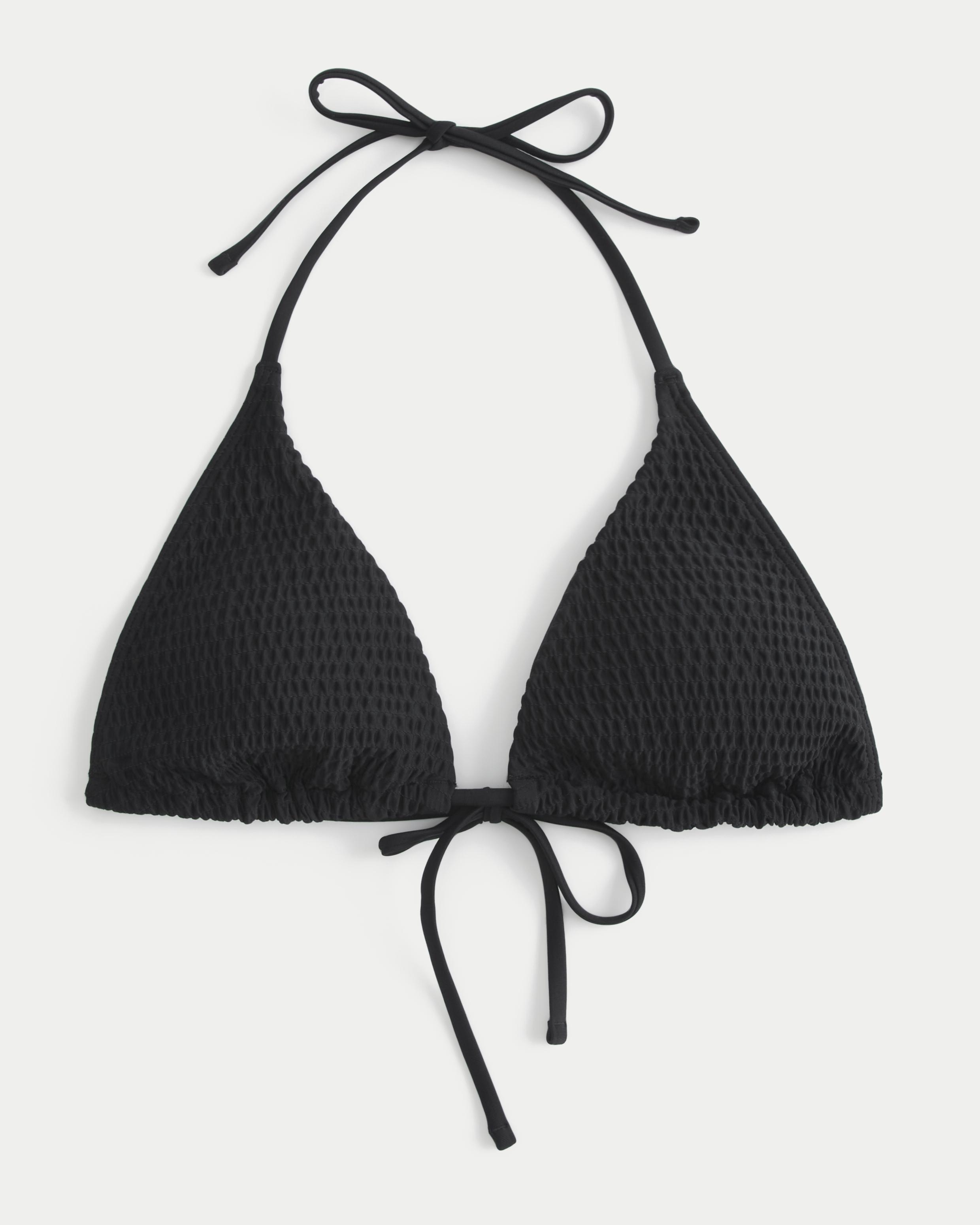 Smocked Multi-Way Triangle Bikini Top Product Image