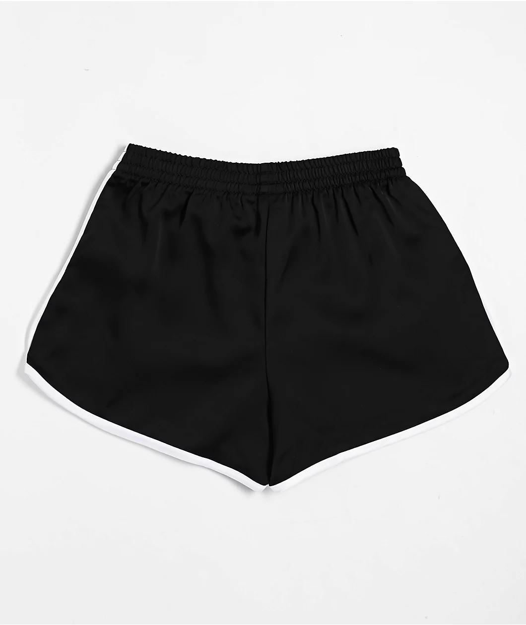 adidas Originals Adicolor 3-Stripes Sprinter Black Track Shorts Product Image
