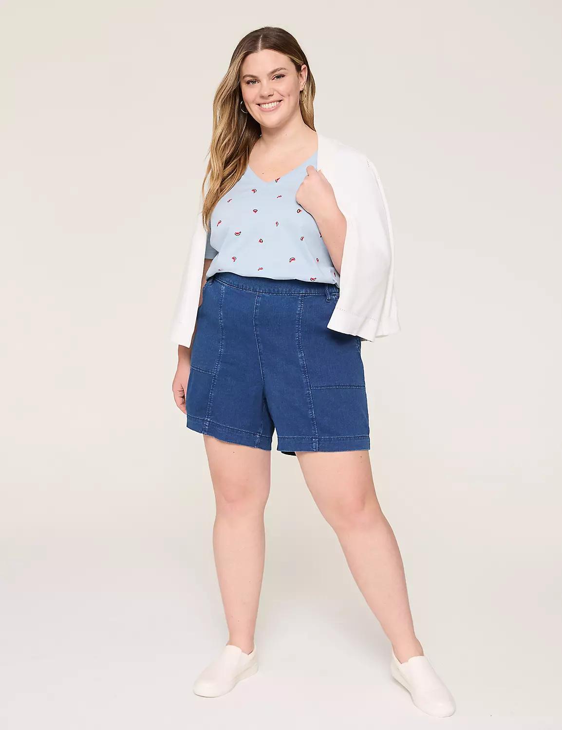 Pull-On Fit Lightweight Denim Short - 5" Inseam Product Image