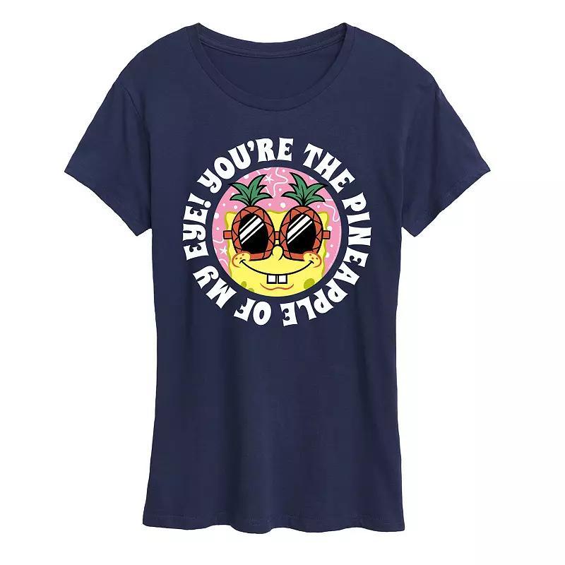 Womens Spongebob Squarepants Pineapple Of My Eye Graphic Tee Product Image
