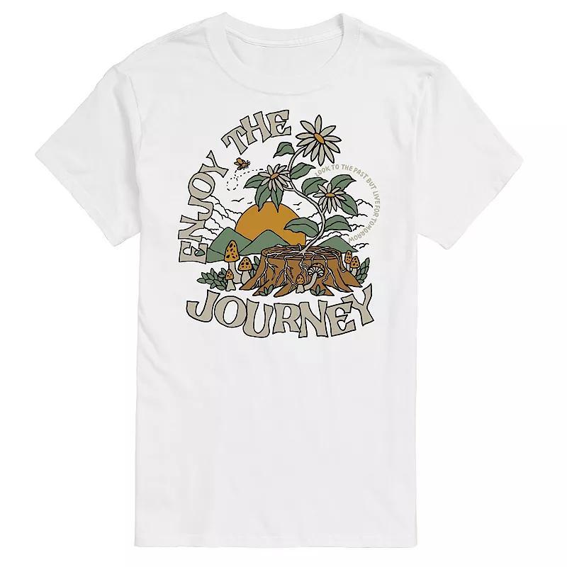 Big & Tall Enjoy the Journey Tee, Men's, Size: 4XB, White Product Image