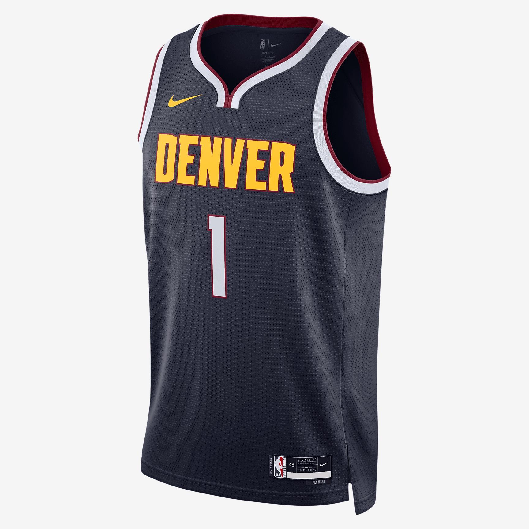 Unisex Nike Michael Porter Jr. Navy Denver Nuggets Swingman Jersey - Icon Edition, Adult Unisex,  Product Image