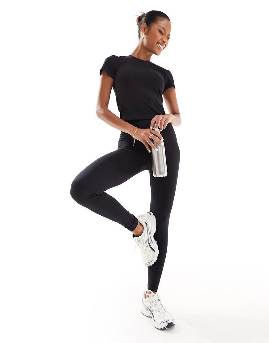 ASOS 4505 Icon Maternity soft touch yoga legging in black Product Image