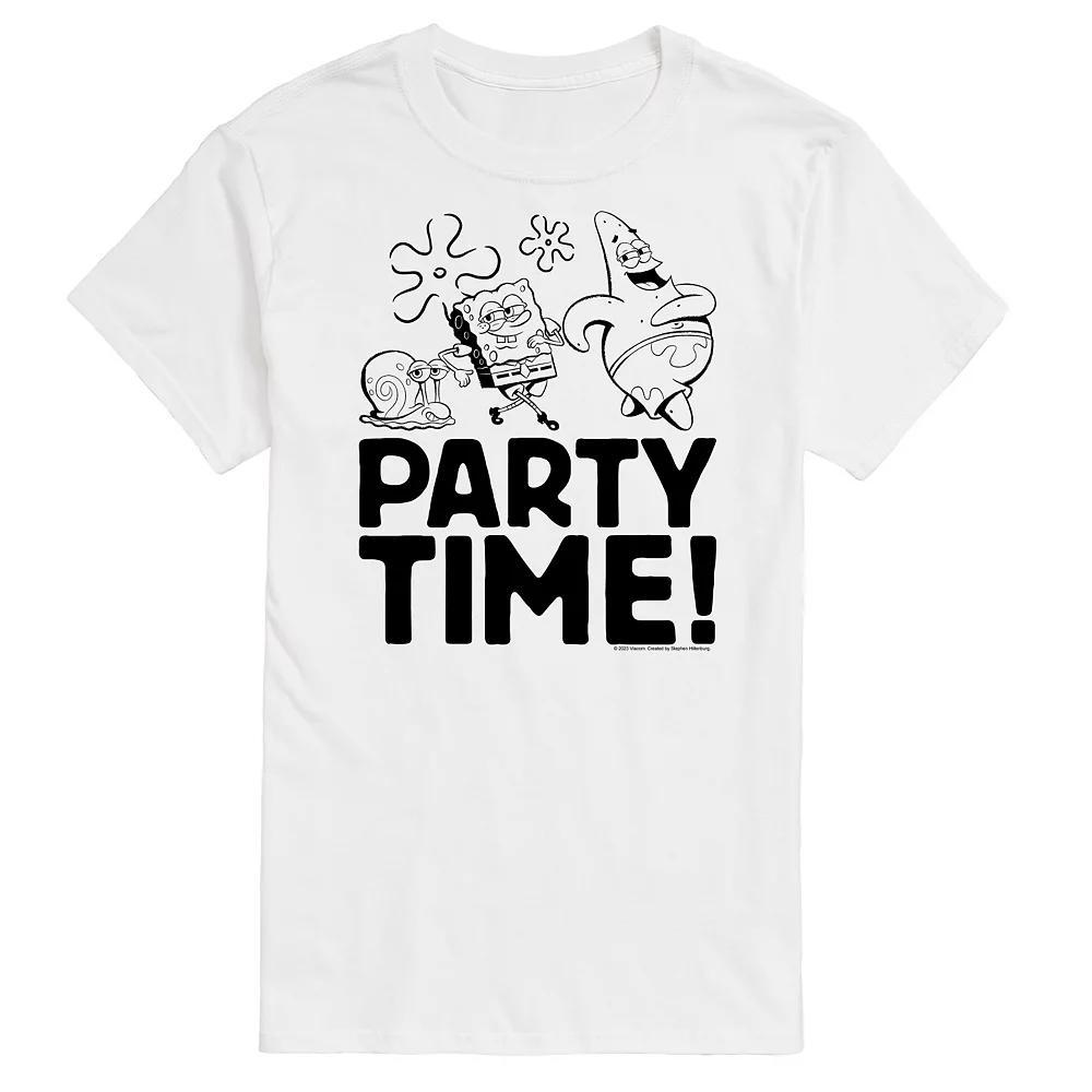 Men's Nickelodeon SpongeBob SquarePants Party Time Graphic Tee,  Product Image