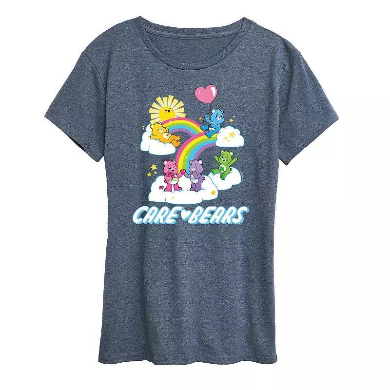 Women's Care Bears Group Logo Graphic Tee, Size: Medium, Blue Product Image