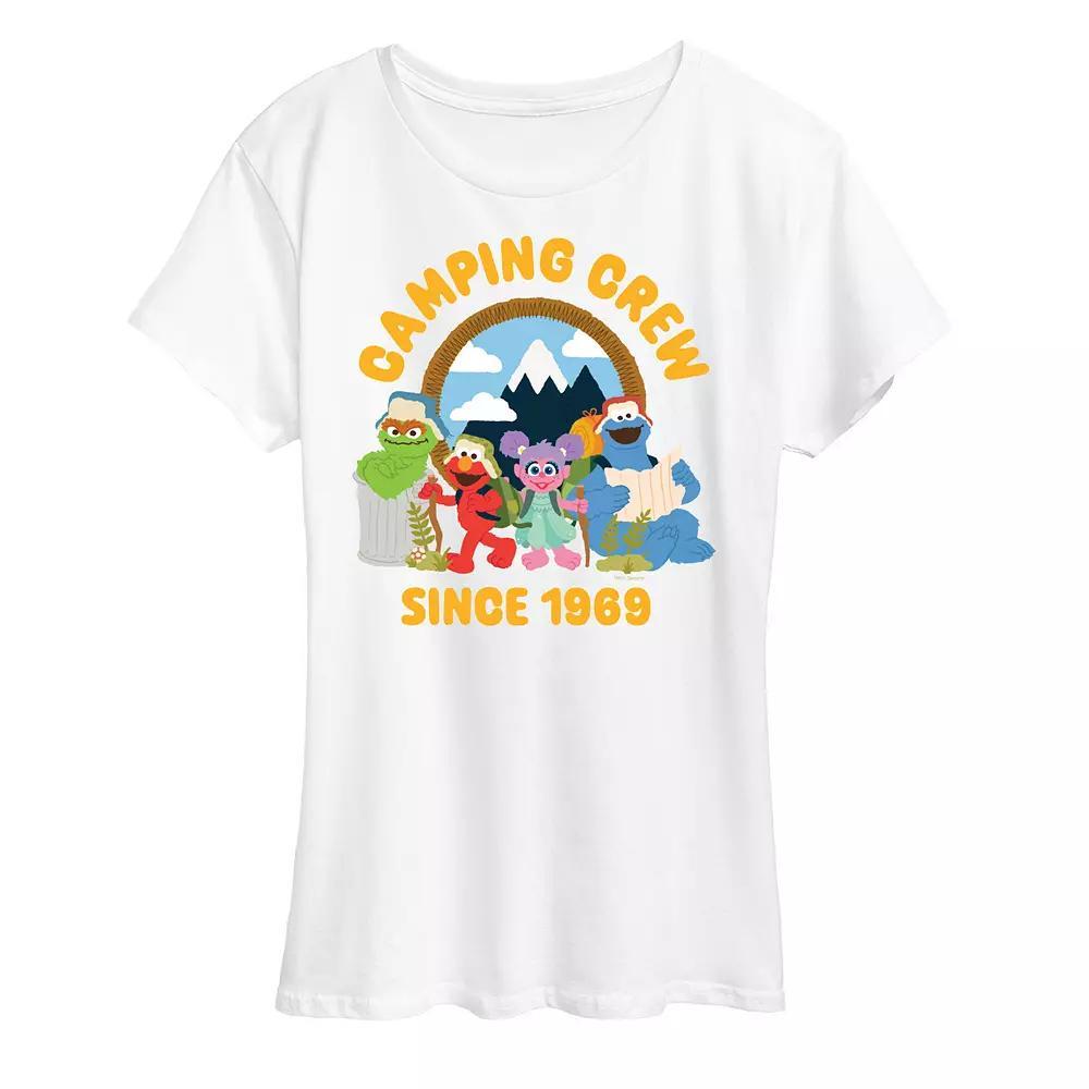 Women's Sesame Street Camping Crew 1969 Graphic Tee,  Product Image