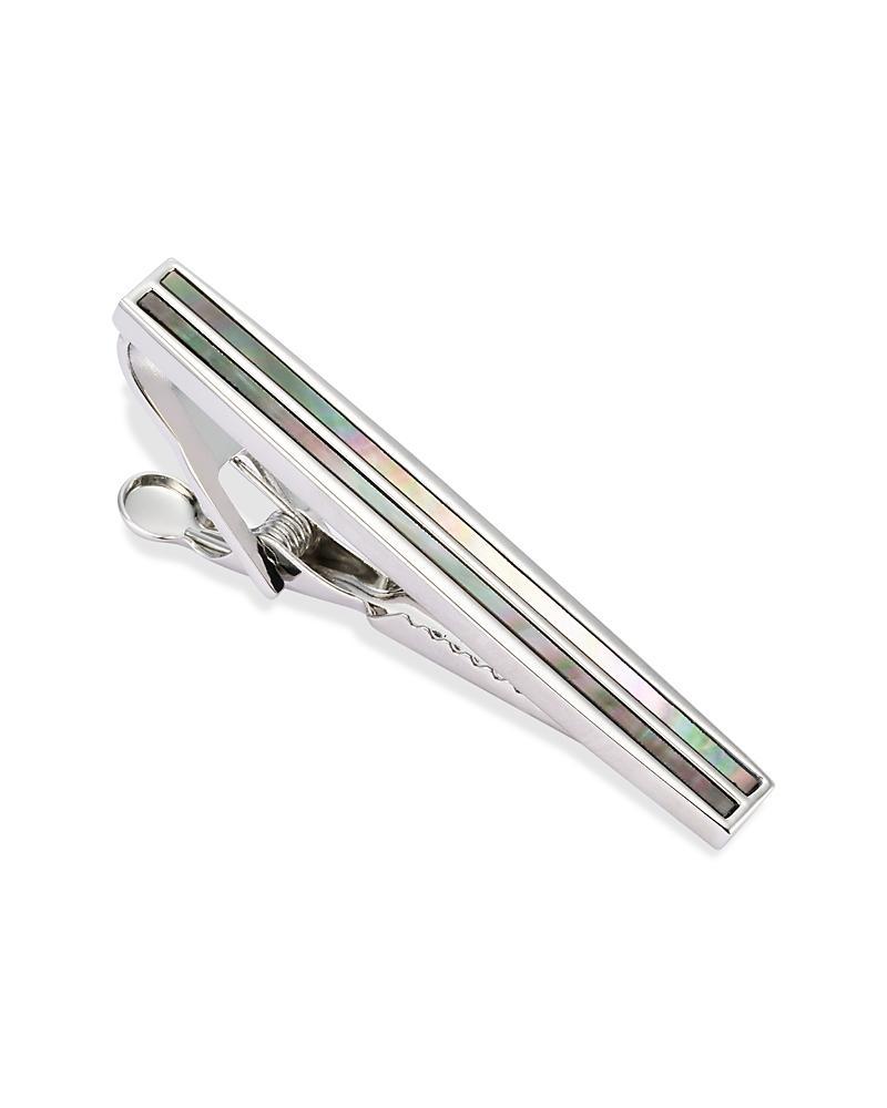 Mens Mother-Of-Pearl Stripe Tie Bar Product Image