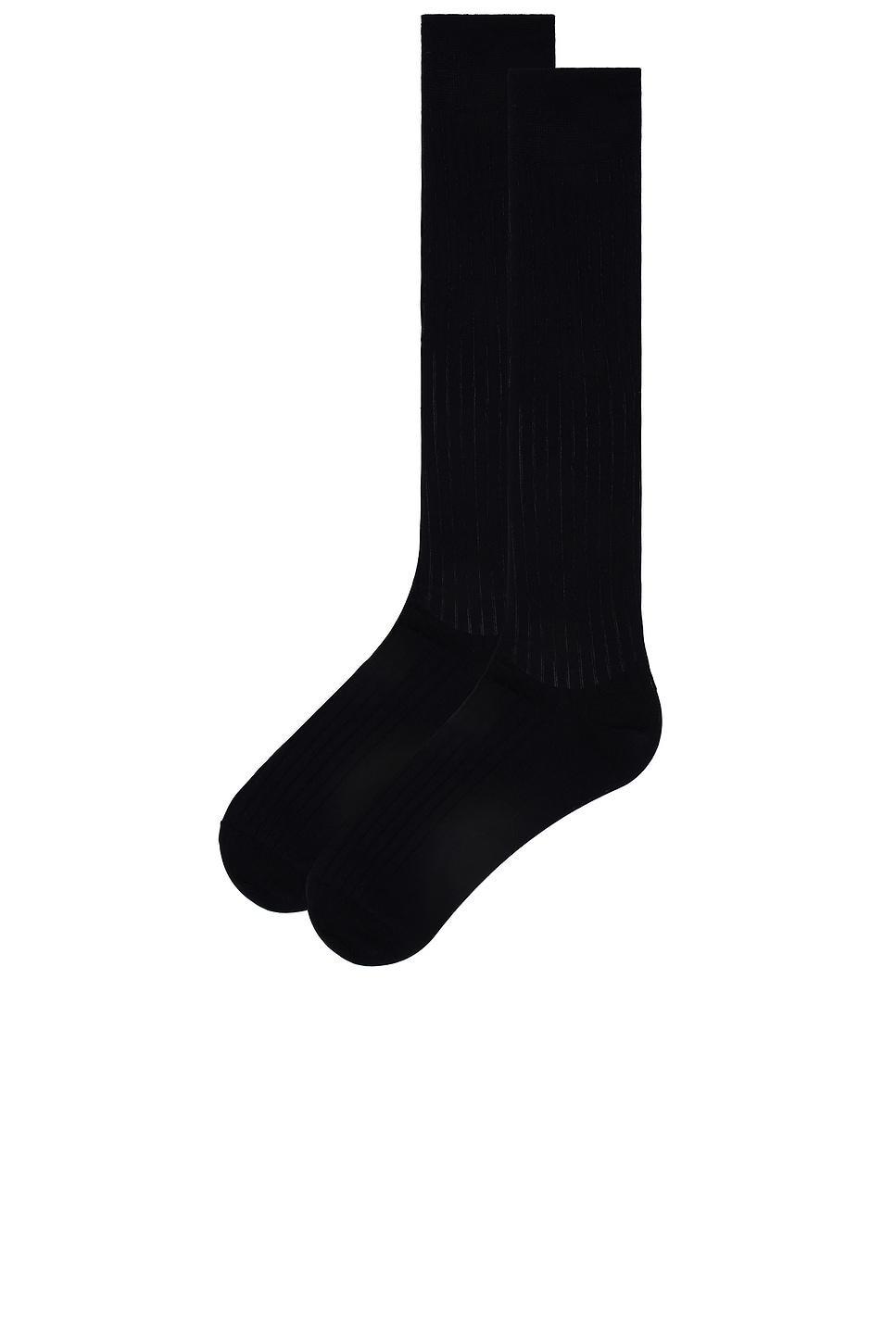 Luxury Cotton Rib Knee-highs Wolford Product Image