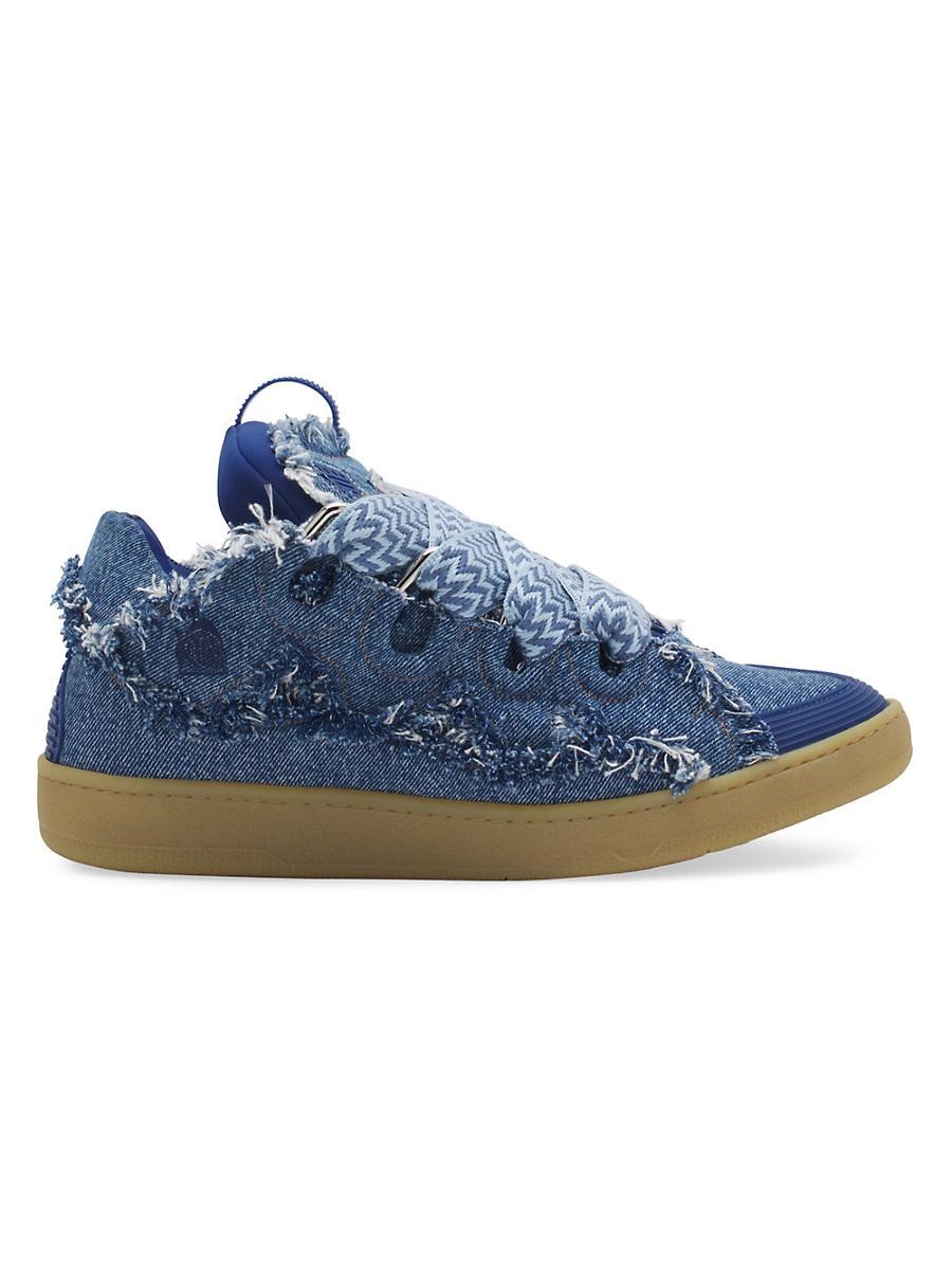 Mens Curb Sneakers in Denim Product Image