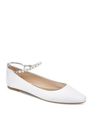 Badgley Mischka Womens London Pointed Toe Ankle Strap Flats Product Image