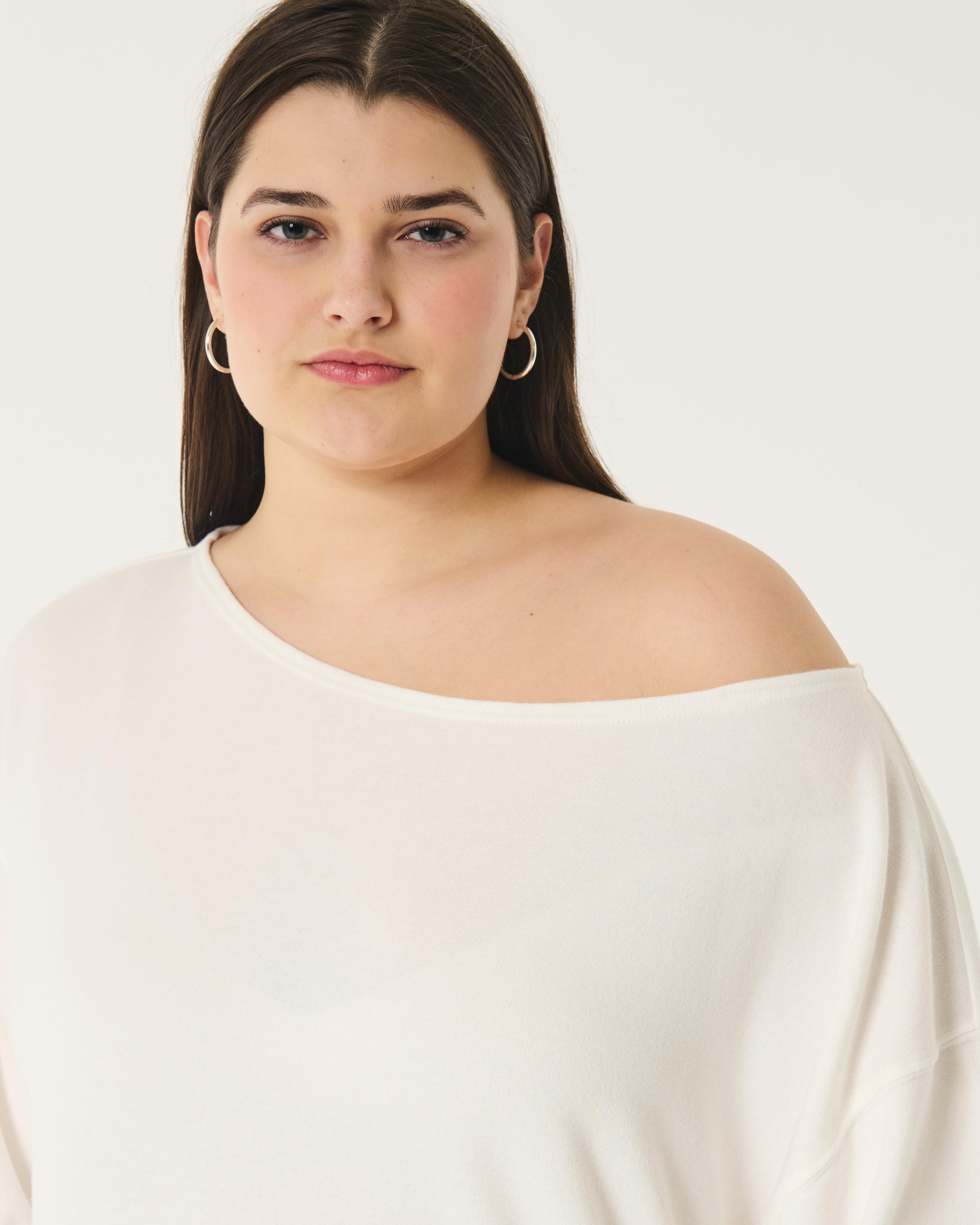 Oversized Off-the-Shoulder Sweatshirt Product Image