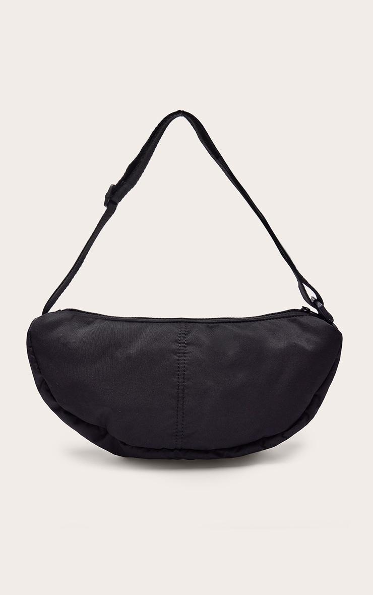 Black Nylon Simple Cross Body Bag Product Image