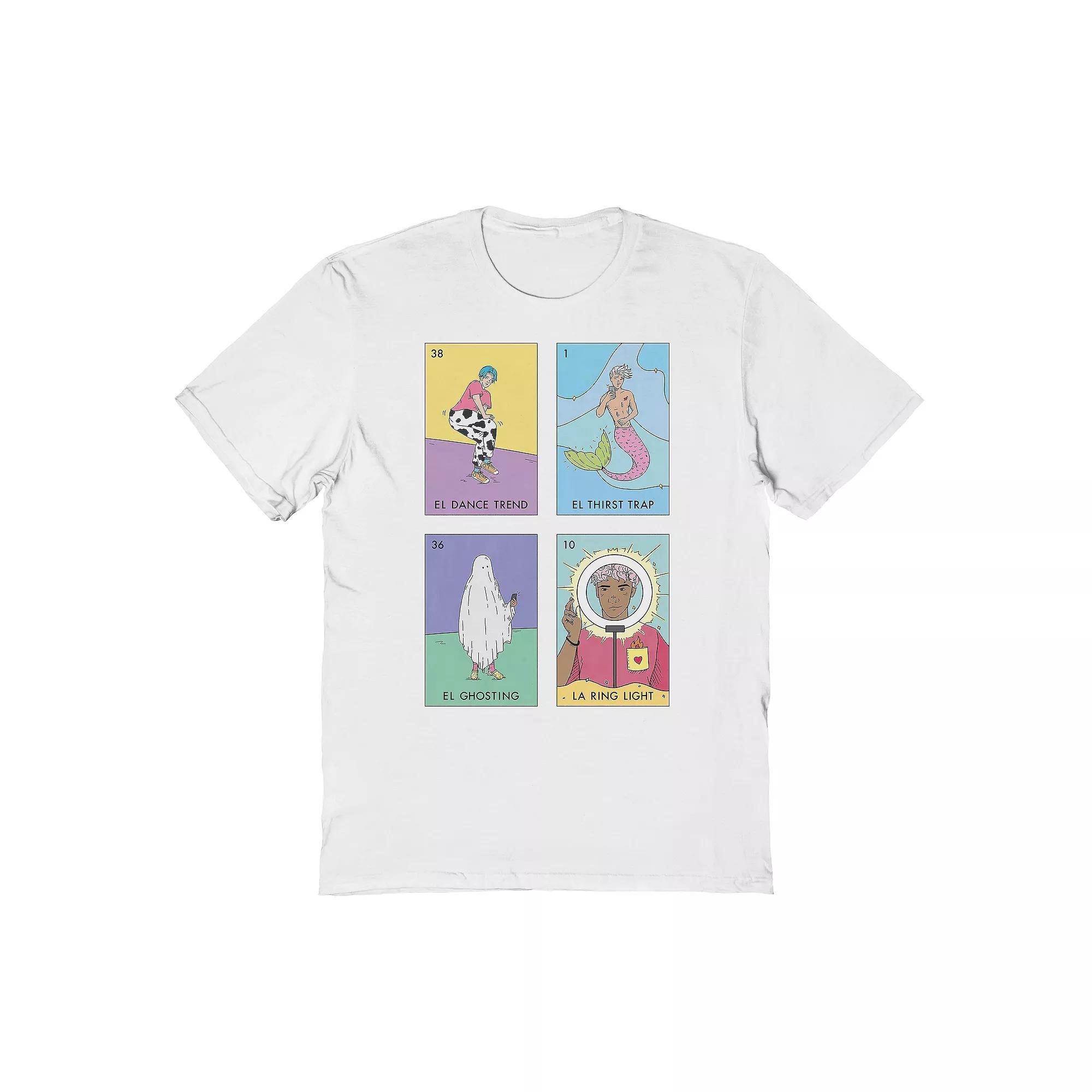 Men's El Salty Grid Graphic Tee, Size: XL, White Product Image