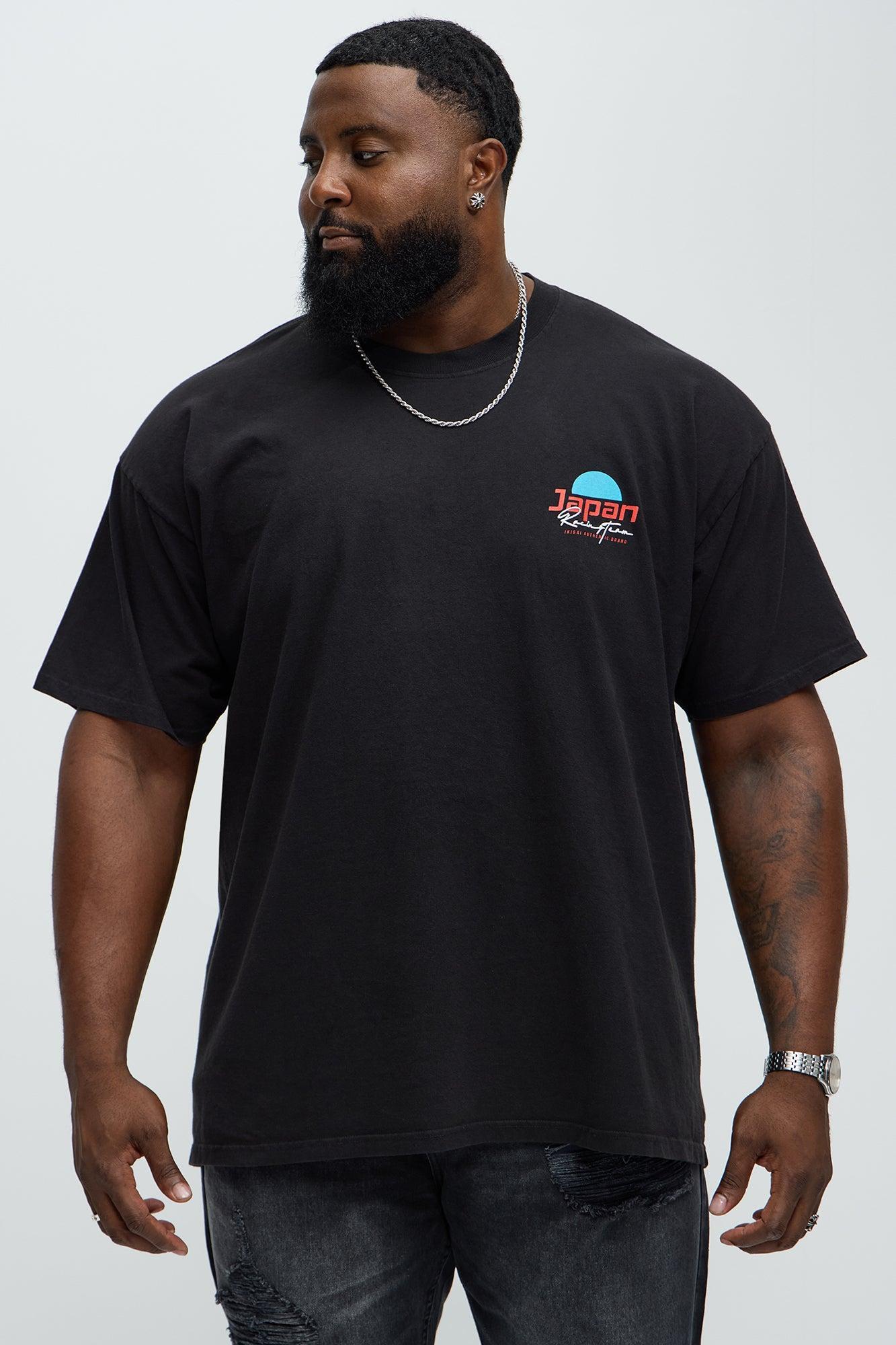 Japan Racing Team Oversized Short Sleeve Tee - Black Male Product Image